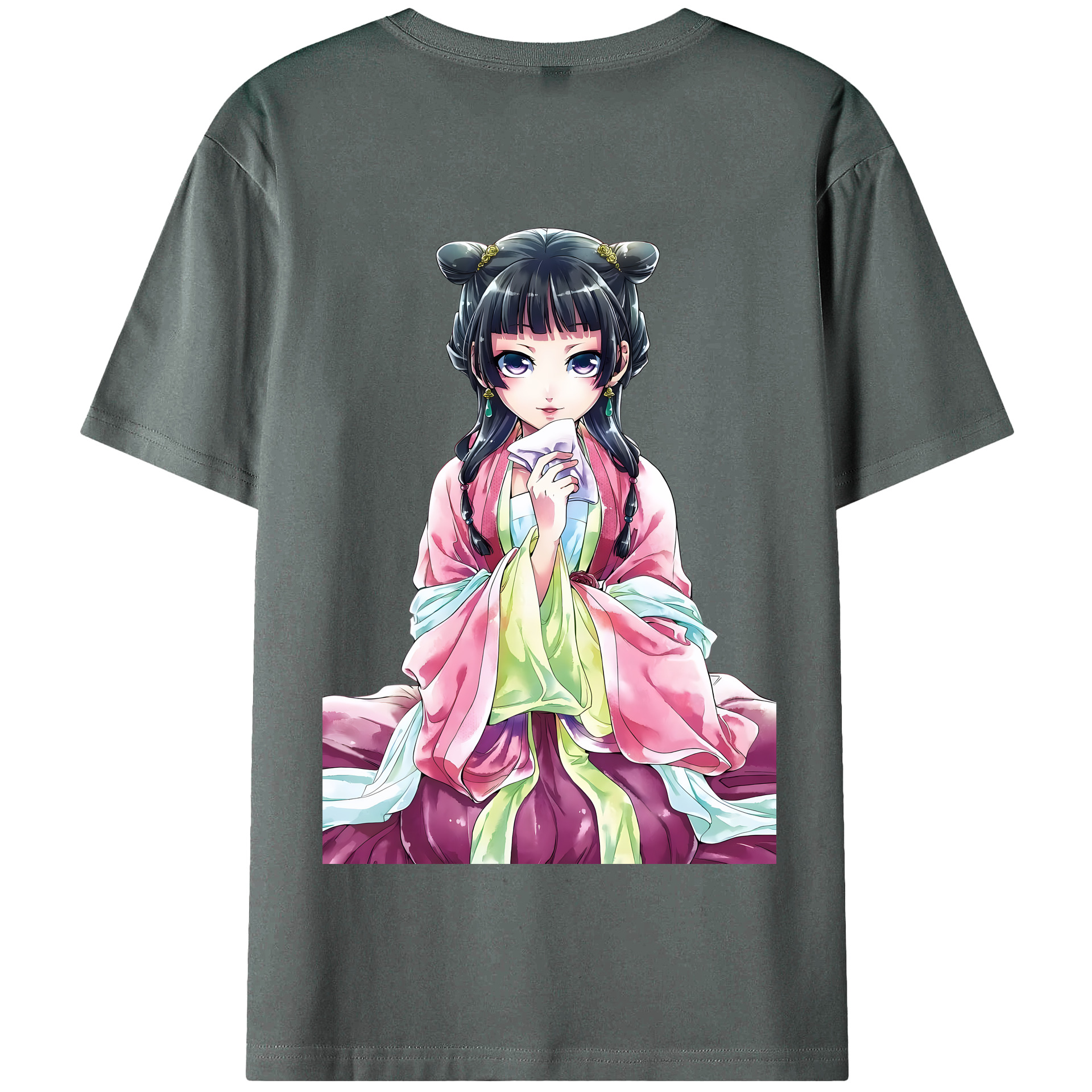 （画像用） 薬屋のひとりごと The Apothecary Diaries 綿100％半袖Tシャツ（背面プリント）
